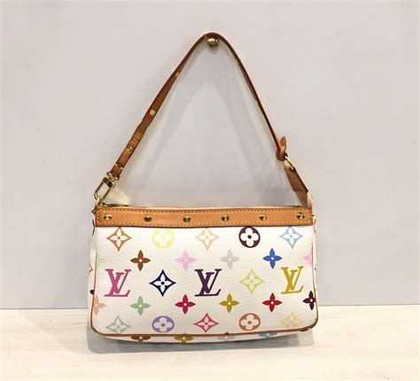 authentic louis vuitton multicolor pochette|Louis Vuitton multi pochette monogram.